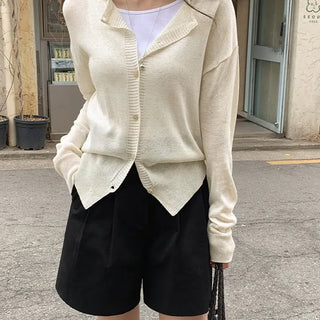 Teeth Raglan VNeck Cardigan