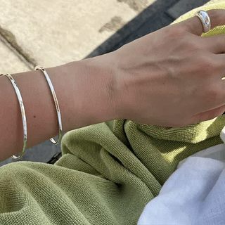 East Silver Bangle