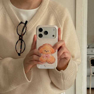 Butter Cookie Puppy iPhone 17 Pro Card Holder Hard Case