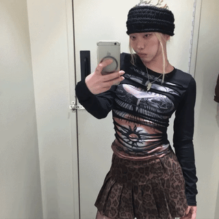 Eyelet Military Off-Shoulder