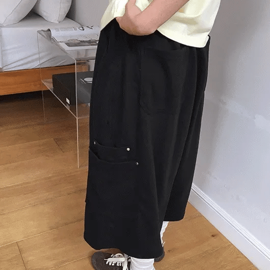 Ninin Pocket Bermuda Elastic Pants