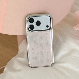 [mm] Rosy Lace iPhone 18 Pro Galaxy MagSafe Silver Bumper Case