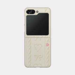 bow my heart Galaxy Zflip 6 Hard Jet Case