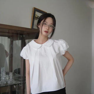 Puff pintuck blouse