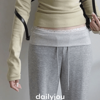 Rowena Striped Folding Training Bootcut Pants