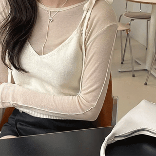 Riti incision line Tencel T-shirt
