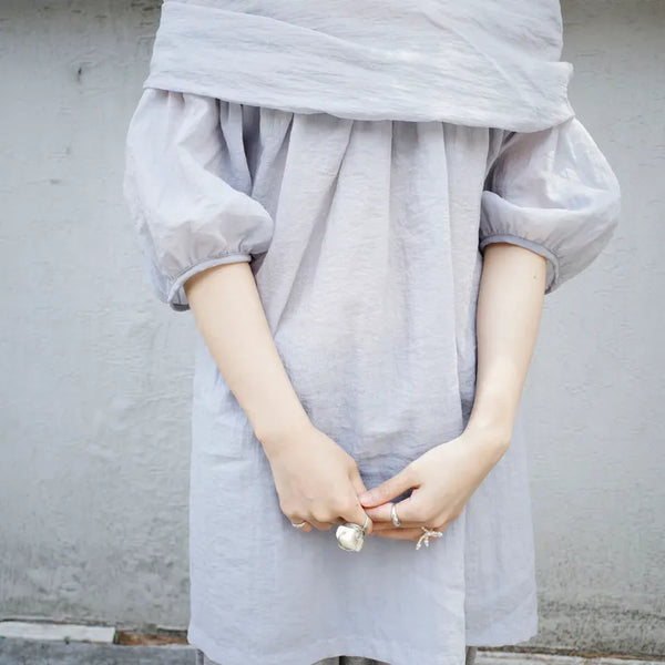 Two-way ribbon blouse