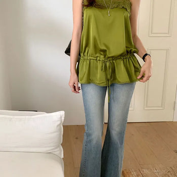 Luce Lace Satin Bustier