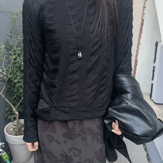 Embossed Vintage Slit T-shirt