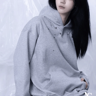 deep lettering hoodie