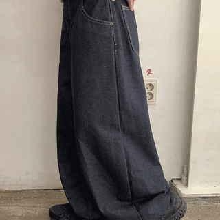 Otelli Belted Raw Denim Balloon Pants
