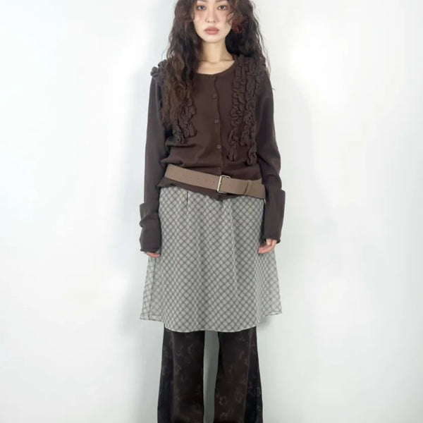 Suede square belt