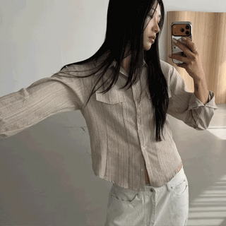 TEXTURE POCKET SHIRT
