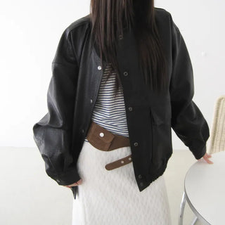 London Loose Leather Jacket