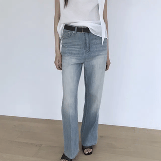 Mock Bean Summer Light Blue SemiBootcut Denim