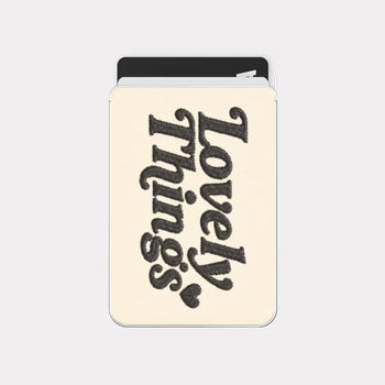 Lovely Things MagSafe Clear Card Wallet Pocket Case