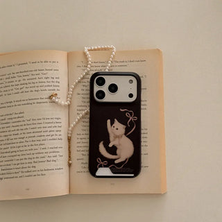 Velvet Kitten iPhone 17 Pro Card Holder Hard Case