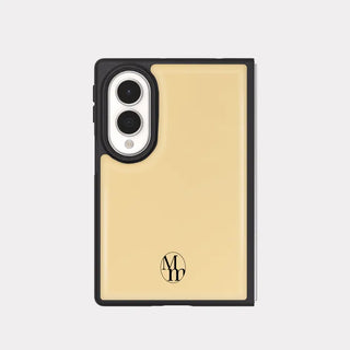 Basic Bloom Galaxy Z-Flip Fold 8 Epoxy Black Bumper Case