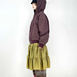 Barrel Quilted Zip-Up Hoodie