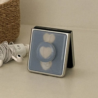 [SET] hazy hearts Foldable Fold 8 Silver Epoxy Bumper Case + Epoxy Talk
