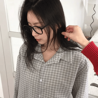 Shirumi Check Long Sleeve Shirt