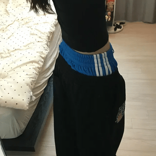 Layered back Ferrari line pants