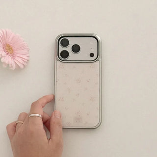 Petite Bloom iPhone 18 Pro Galaxy Epoxy Silver Bumper Case