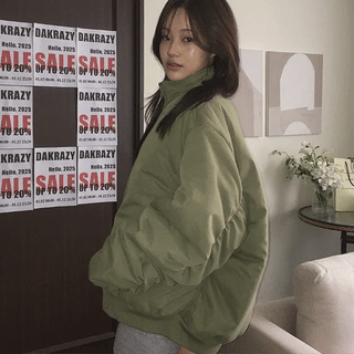 May Oversized Shirred Padded Jacket