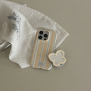Cotton Stripe MagSafe Hard Phone Case for iPhone 16 Pro