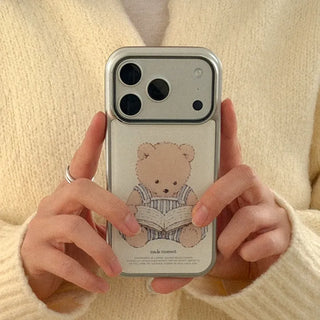 warm pages iPhone 18 Pro Galaxy Epoxy Silver Bumper Case