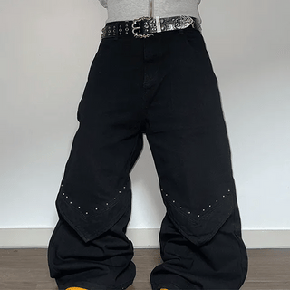 Snap Curve Balloon Pants
