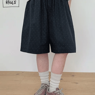 Senin Dot Banding Bermuda Pants