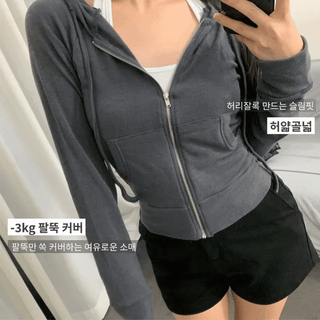 SLIM FIT Zip-up Hoodie