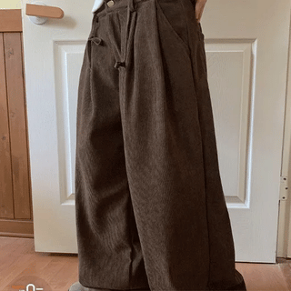 Houdini Corduroy Pintuck Brushed Wide Pants
