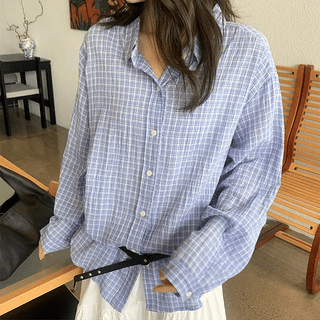 LIKEMENT  Pratt Summer Stripe Loose Fit Short Sleeve Shirt