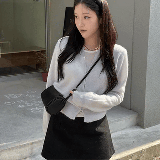 Rinse Mohair Wool Cardigan