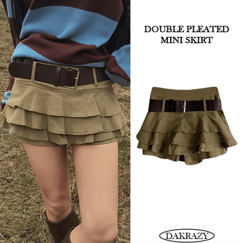 Kohl's Layered Pleated Mini Skirt