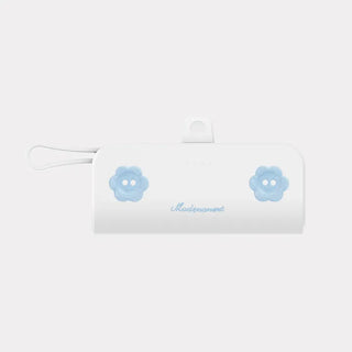 Puff Shell Flower Docking Power Bank for iPhone and Galaxy Mini 5000mAh