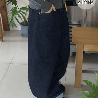 Malbec Raw Denim Wide Brushed Pants