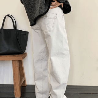 Play Cutout Wide Curved Pants