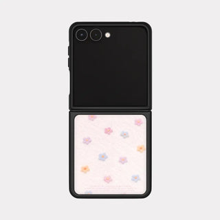 baby flower Galaxy Zflip fold 8 MagSafe Black Bumper Case