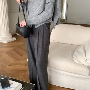 Jerome Wool Herringbone Slacks