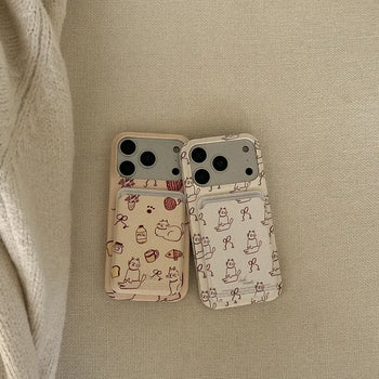 i like cat MagSafe Card Slot Wallet Pocket Case