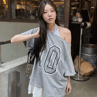 Ten Boxy Off-Shoulder Tee