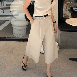 Ringo Back Elastic Cotton Bermuda Shorts