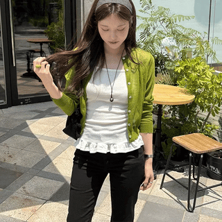 Rinel Frill Layered Sleeveless