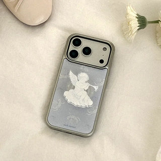 romantic cupid iPhone 18 Pro Galaxy MagSafe Silver Bumper Case