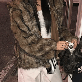 Lamb Hood Fur Jacket