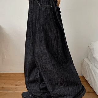 Yand Summer Raw Denim Wide Pants