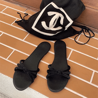 TL Velvet Ribbon Slippers